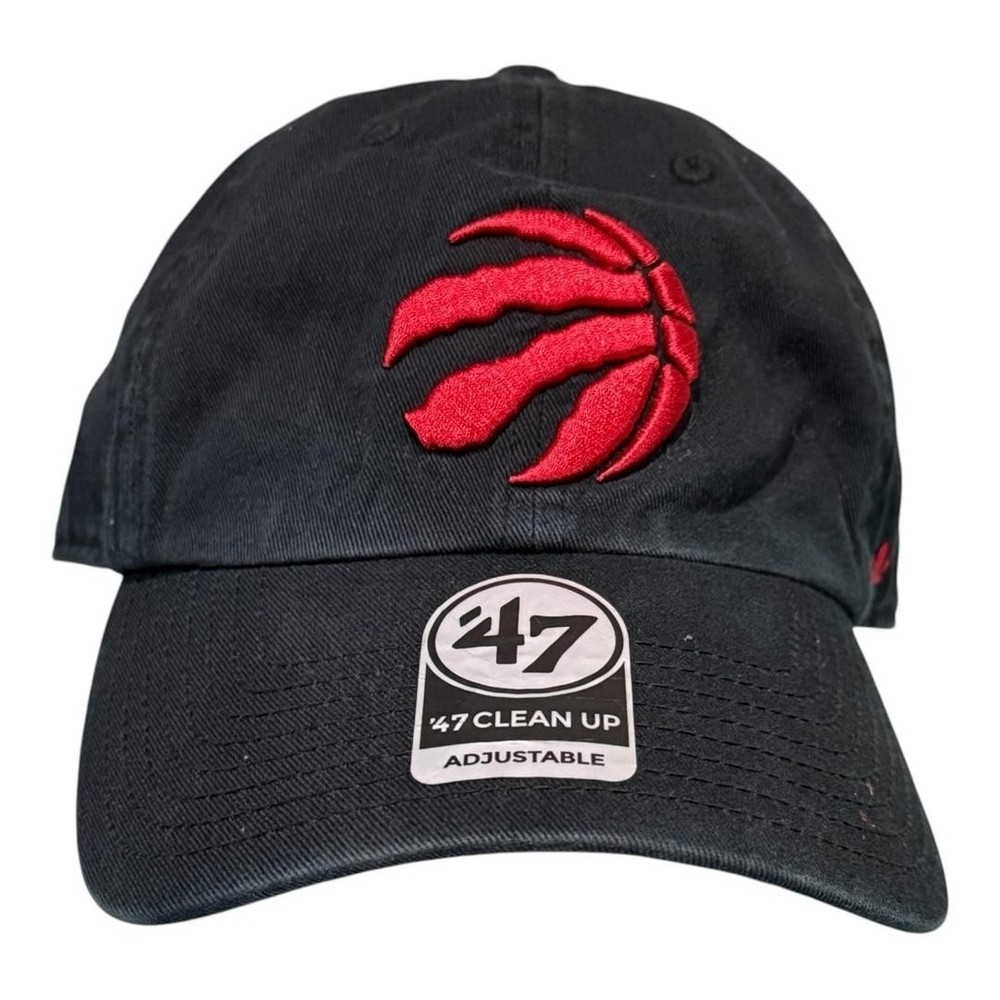 Toronto Raptors Hat Cap Strap Back Mens One Size OSFA Black Red NBA Basketball